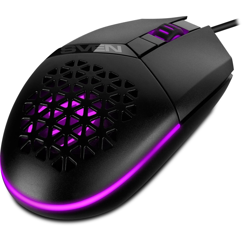 Мышь проводная SVEN RX-G735 черный, 4000 dpi, USB, кнопки - 6