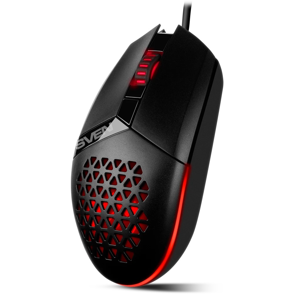 Мышь проводная SVEN RX-G735 черный, 4000 dpi, USB, кнопки - 6