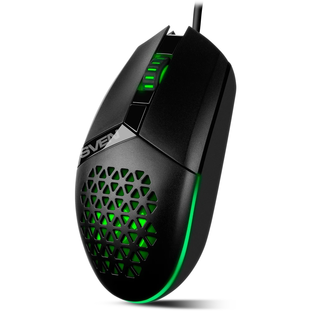 Мышь проводная SVEN RX-G735 черный, 4000 dpi, USB, кнопки - 6