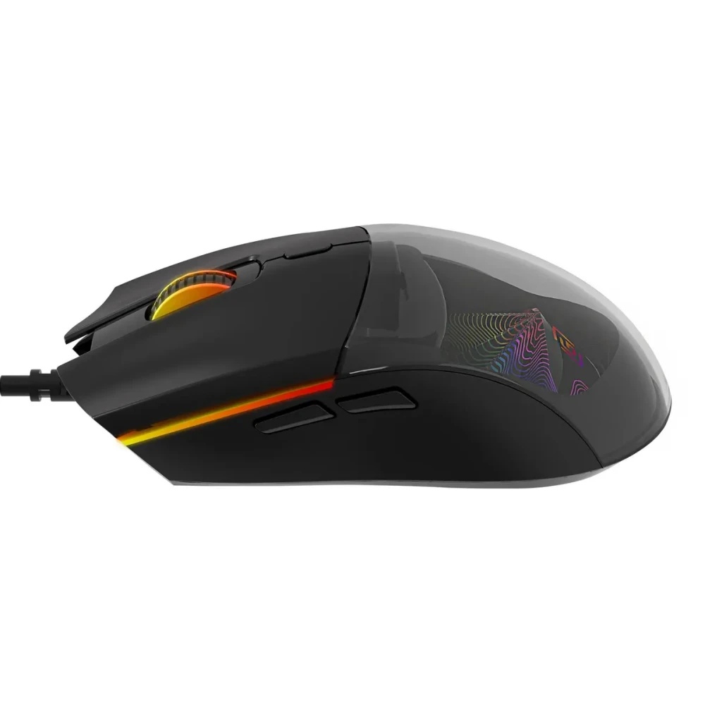 Мышь проводная Oklick 714GM черный, 3200 dpi, USB, кнопки - 7