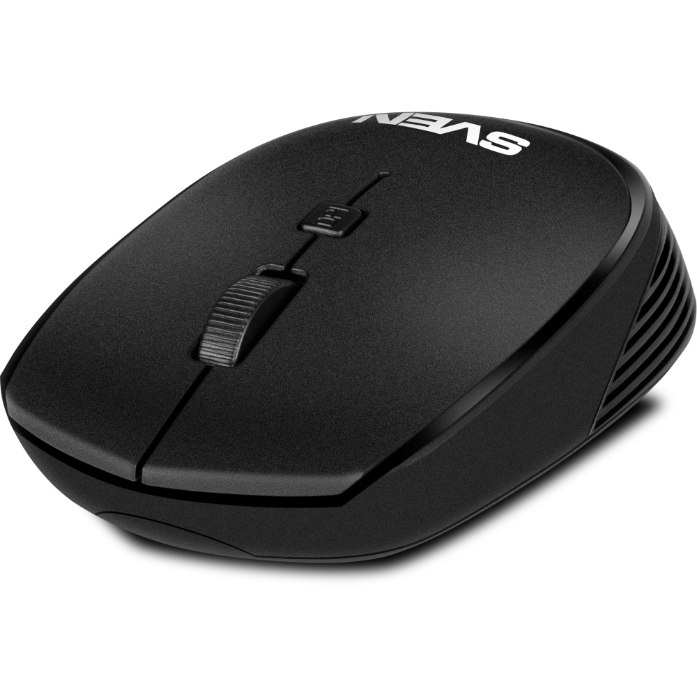 Мышь беспроводная SVEN RX-210W черный, 1400 dpi, радиоканал, USB, кнопки - 4