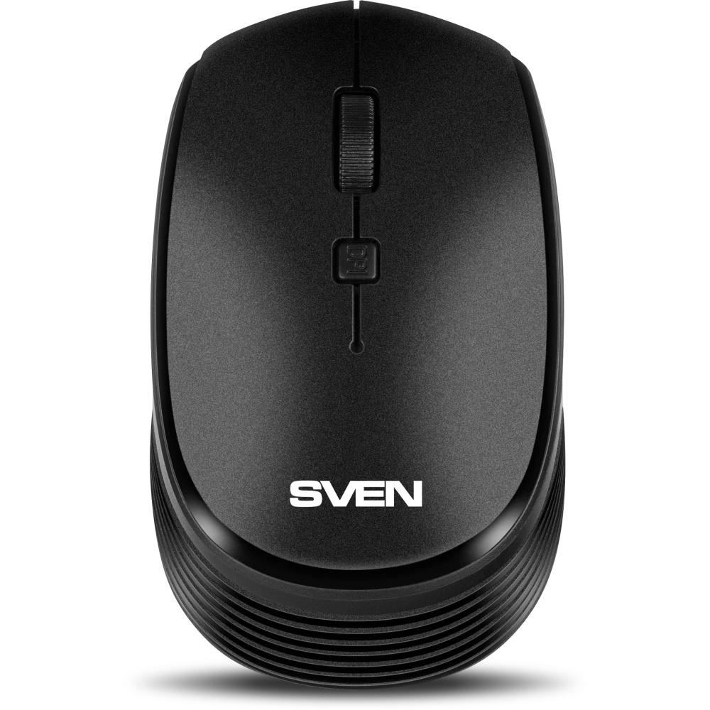 Мышь беспроводная SVEN RX-210W черный, 1400 dpi, радиоканал, USB, кнопки - 4