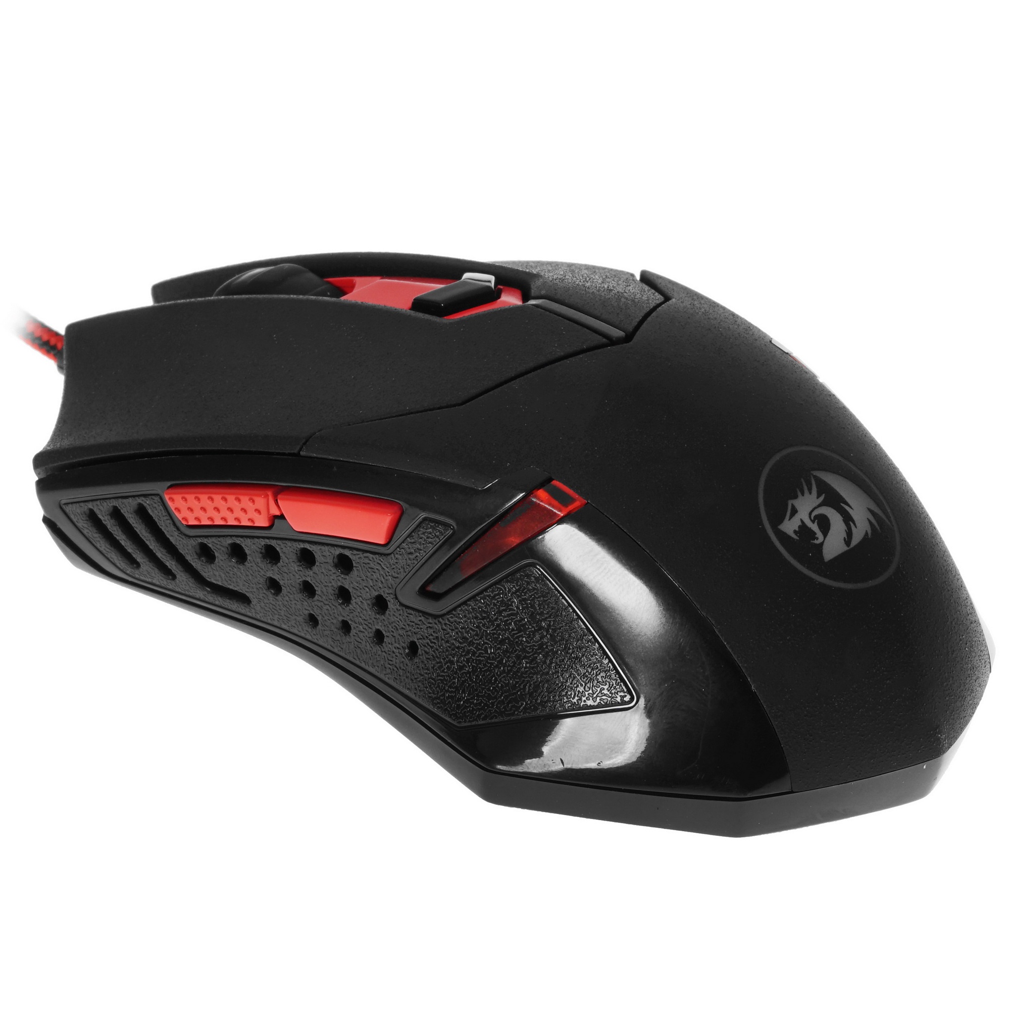 Мышь проводная + коврик Defender Redragon M601BA черный, 3200 dpi, USB, кнопки - 7