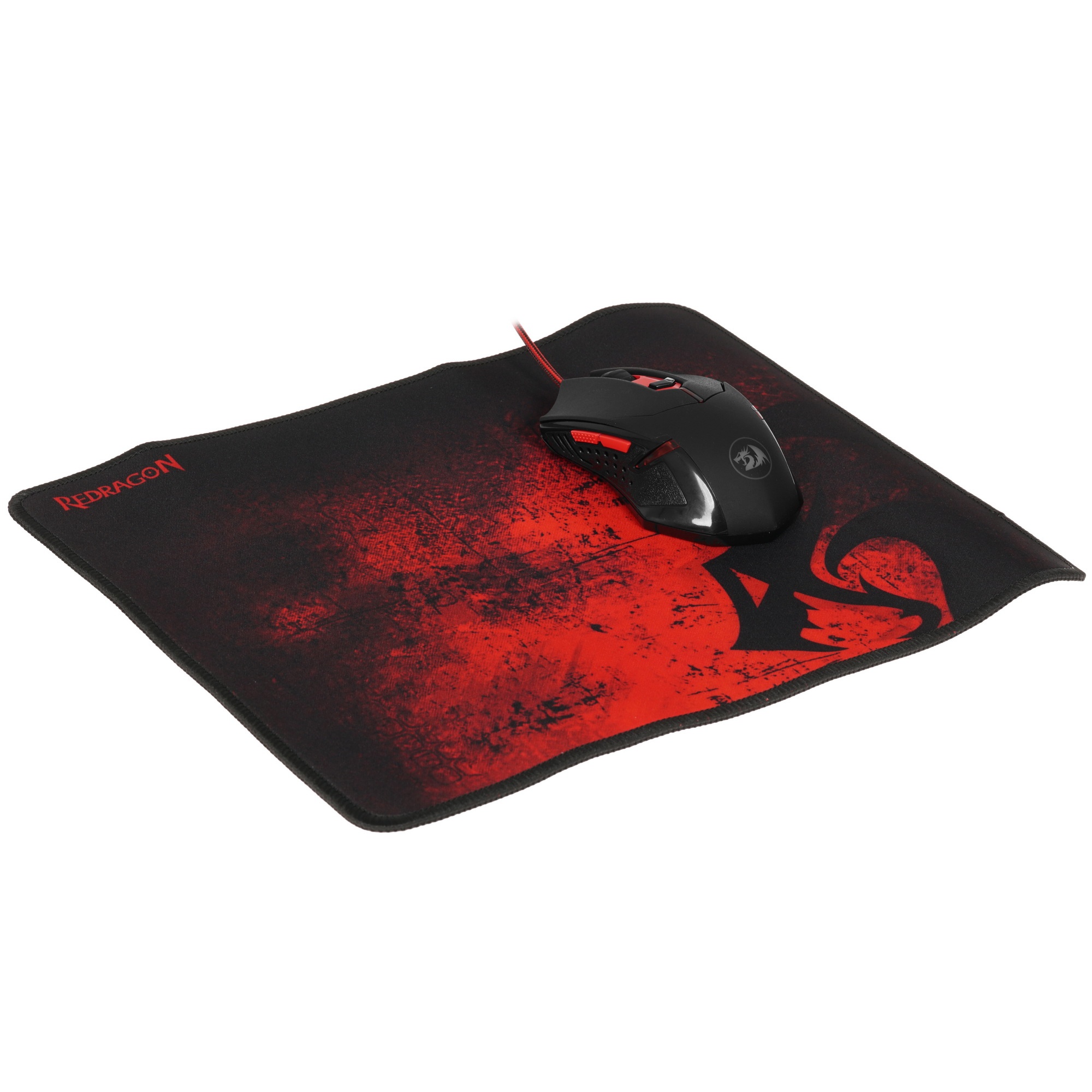 Мышь проводная + коврик Defender Redragon M601BA черный, 3200 dpi, USB, кнопки - 7