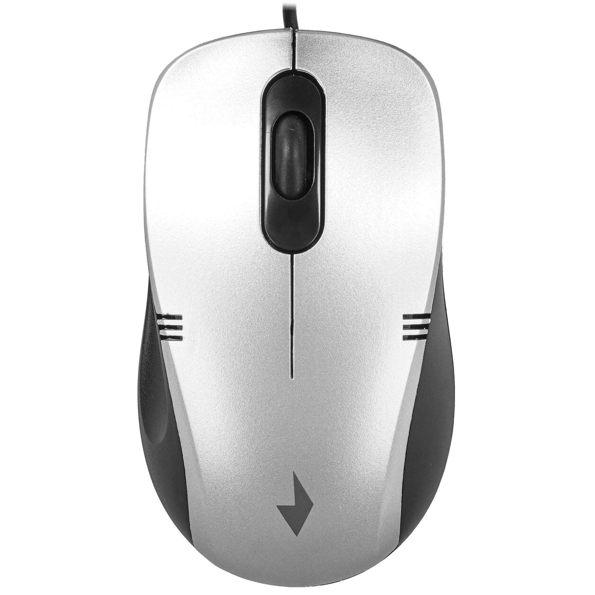 Мышь проводная Gembird MOP-100-S серебристый, 1000 dpi, USB, кнопки - 3