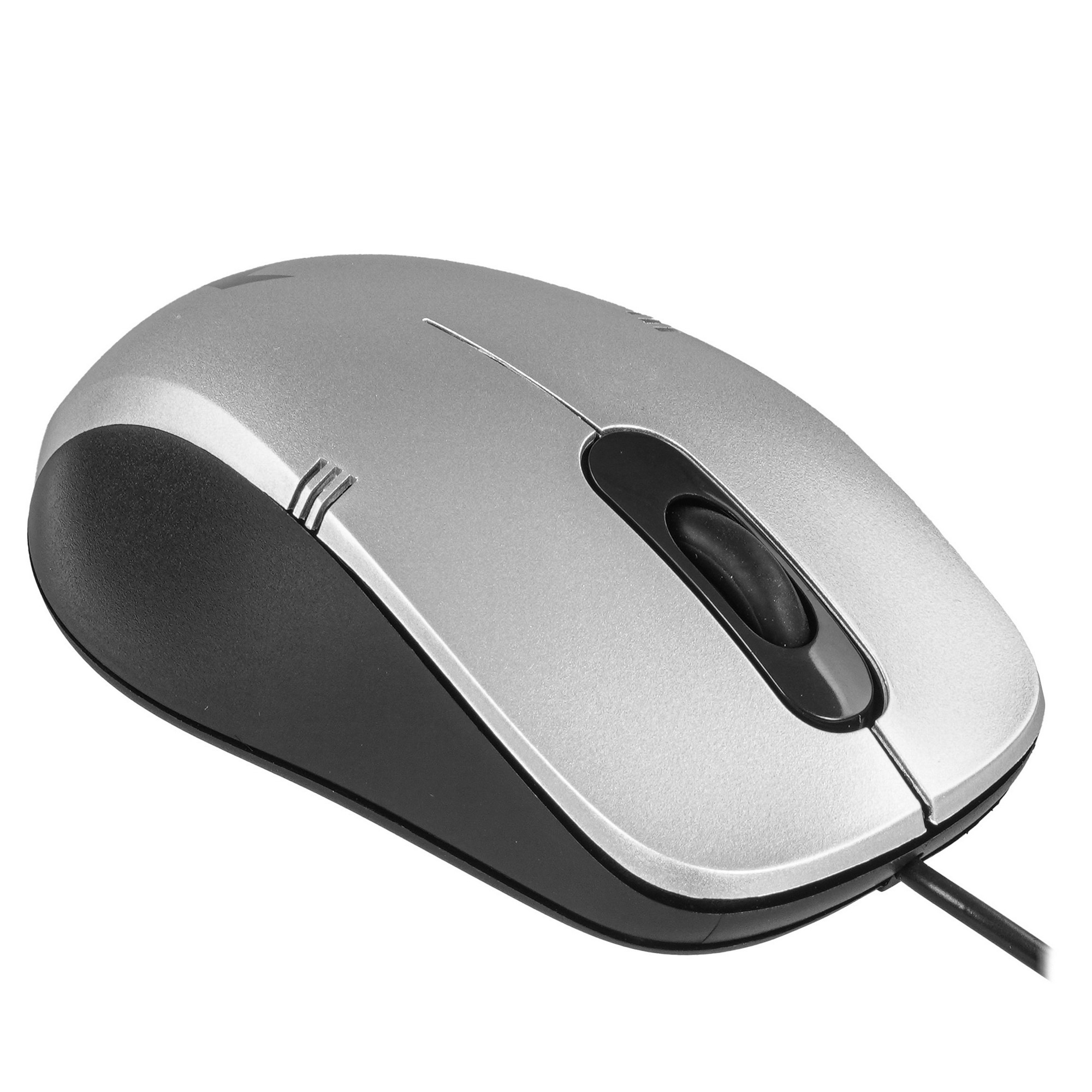Мышь проводная Gembird MOP-100-S серебристый, 1000 dpi, USB, кнопки - 3