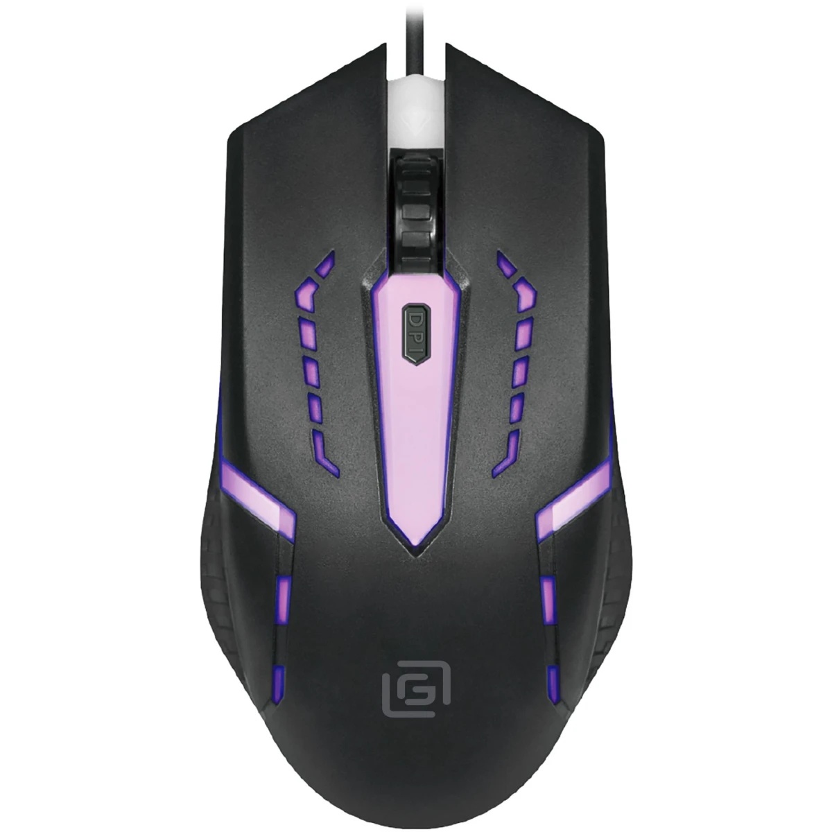 Мышь проводная Oklick 398G черный, 2400 dpi, USB, кнопки - 4