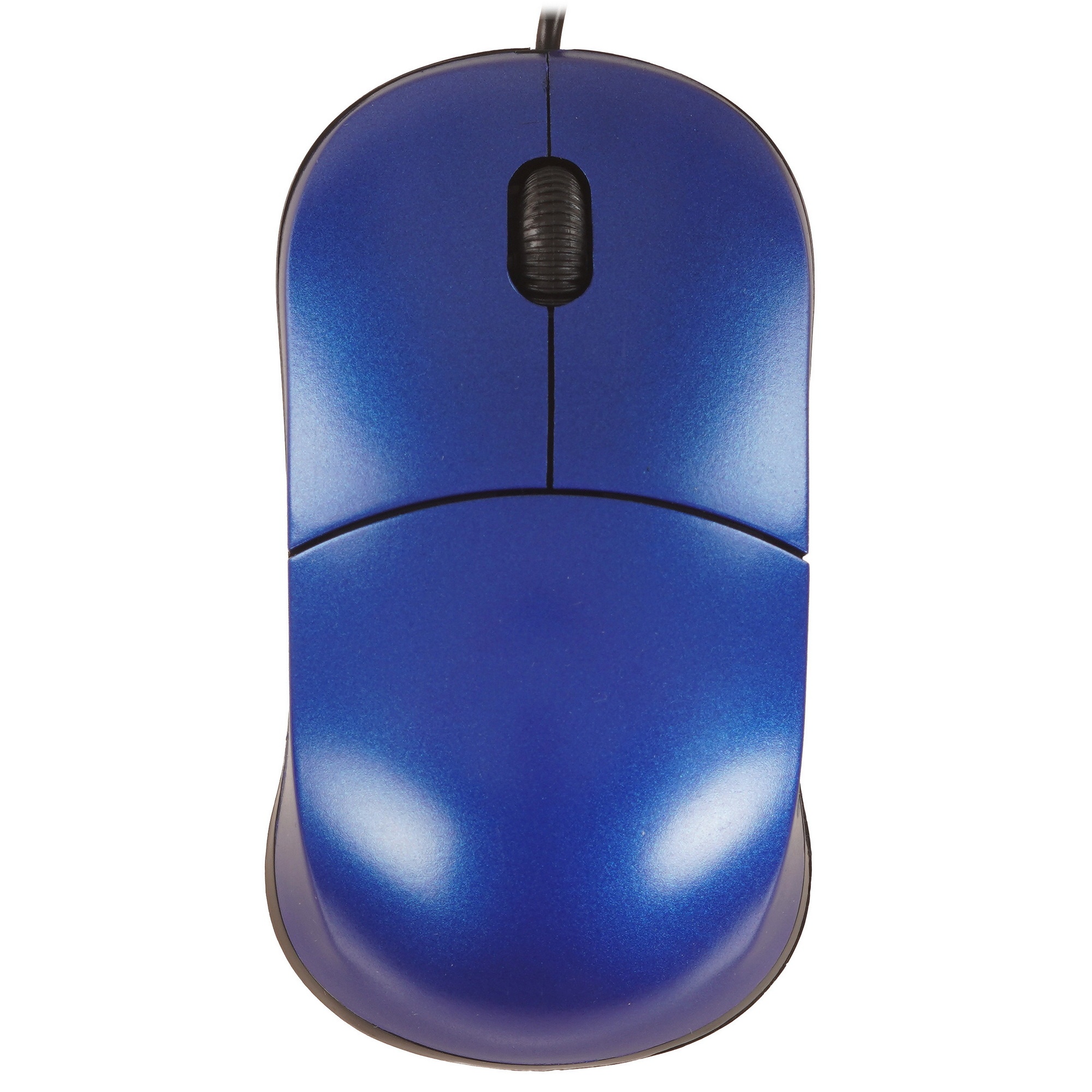 Мышь проводная Qumo Simple Office M92 синий, 1000 dpi, USB, кнопки - 3