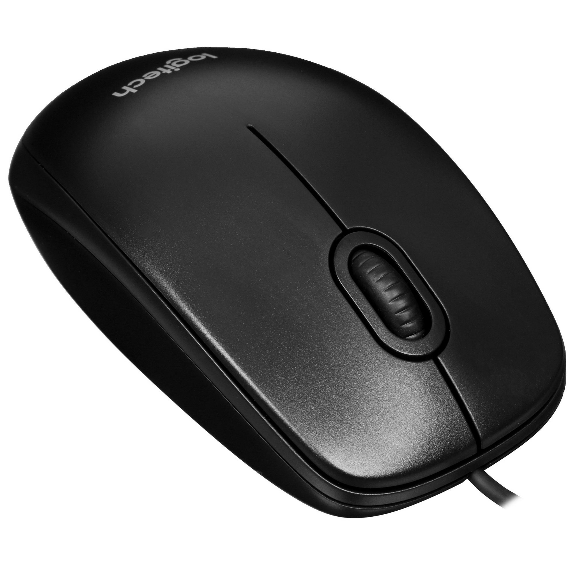 Мышь проводная Logitech M100/100R DARK/GREY (темно-серая/черная), 1000 dpi, USB, кнопки - 3