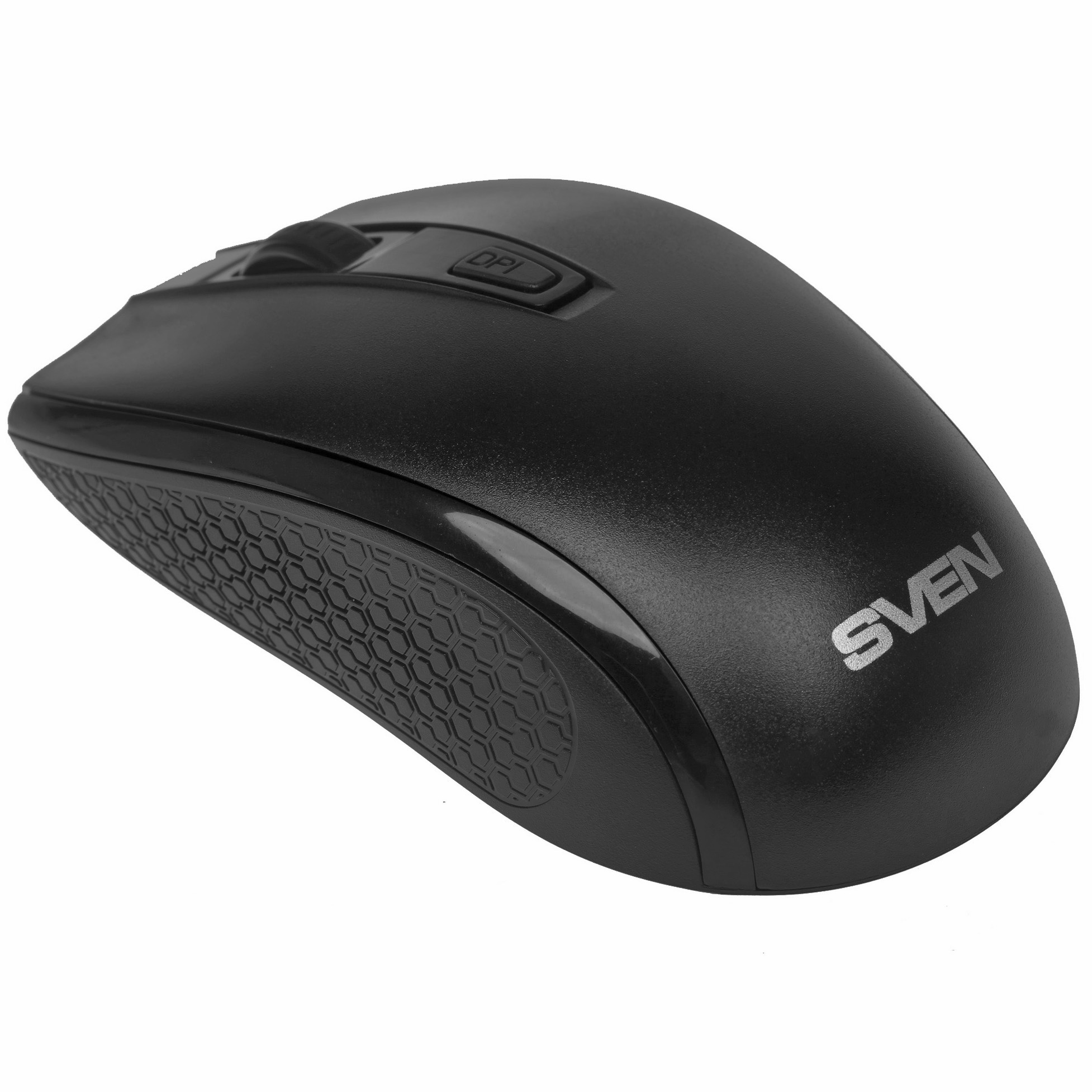 Мышь беспроводная SVEN RX-220W черный, 1600 dpi, радиоканал, USB, кнопки - 4