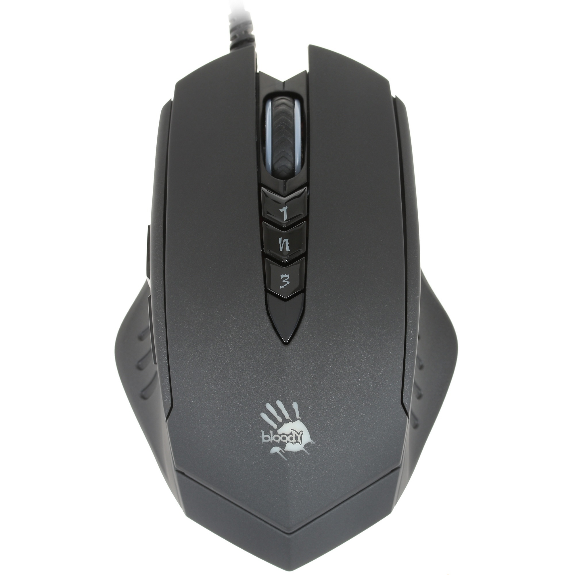 Мышь проводная A4Tech Bloody V8 черный, 3200 dpi, USB, кнопки - 8