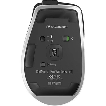 Мышь беспроводная/проводная 3Dconnexion CadMouse Pro Wireless Left (3DX-700079) черный, 7200 dpi, ра