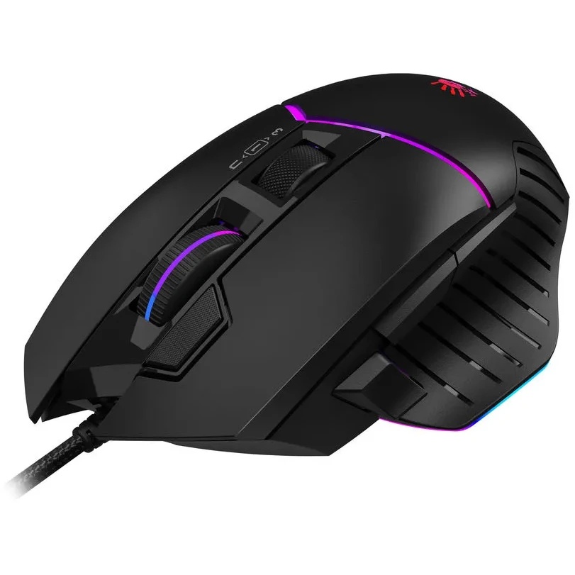 Мышь проводная A4Tech Bloody W95 Max черный, 12000 dpi, USB, кнопки - 10