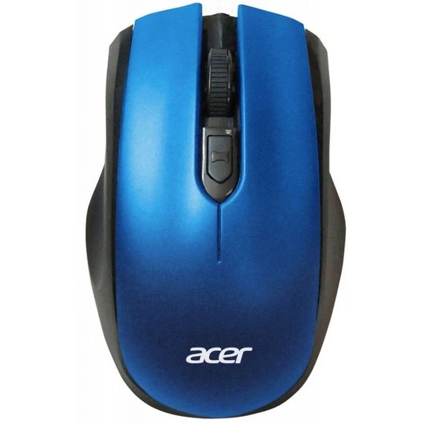 Мышь беспроводная Acer OMR031 черный/синий, 1600 dpi, радиоканал, USB, кнопки - 4