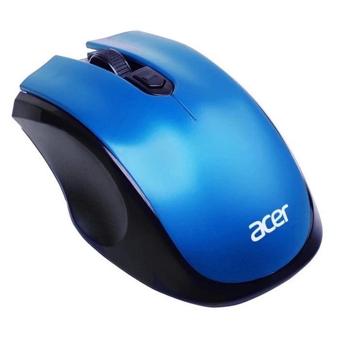 Мышь беспроводная Acer OMR031 черный/синий, 1600 dpi, радиоканал, USB, кнопки - 4