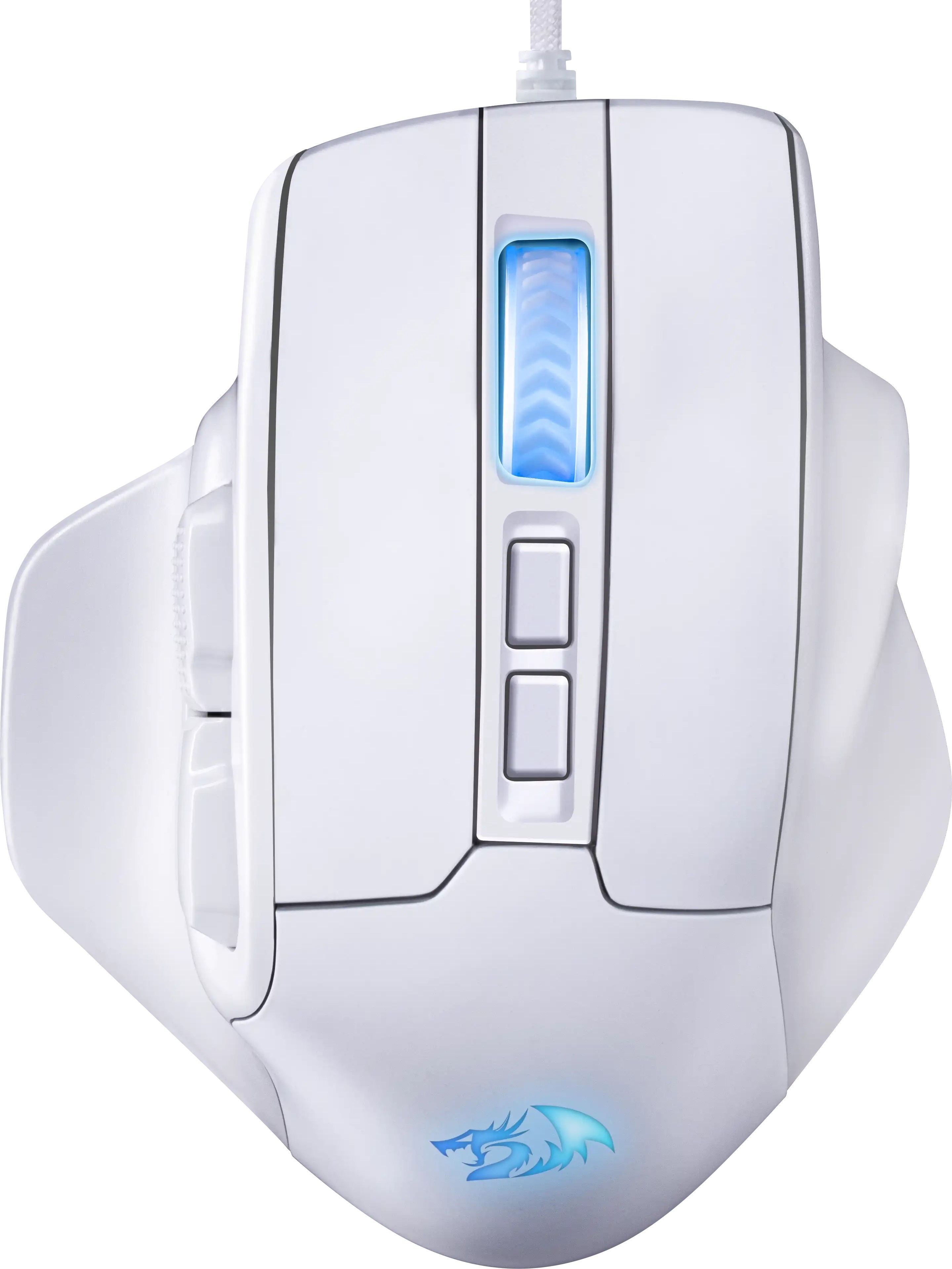 Мышь проводная REDRAGON Bullseye белый, 12400 dpi, USB, кнопки - 8