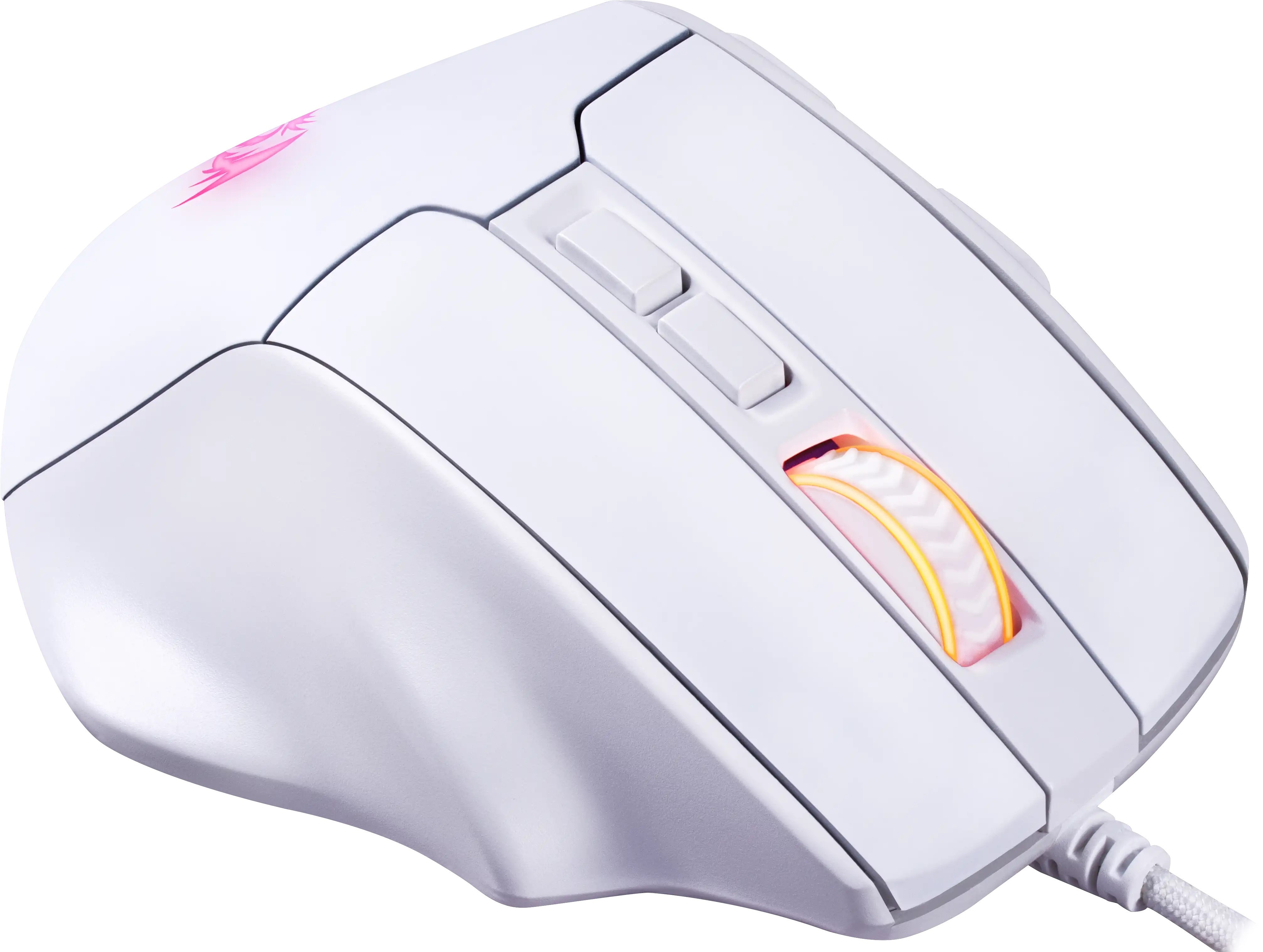 Мышь проводная REDRAGON Bullseye белый, 12400 dpi, USB, кнопки - 8