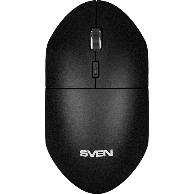 Мышь беспроводная SVEN RX-515SW черный, 1600 dpi, радиоканал, USB, кнопки - 4