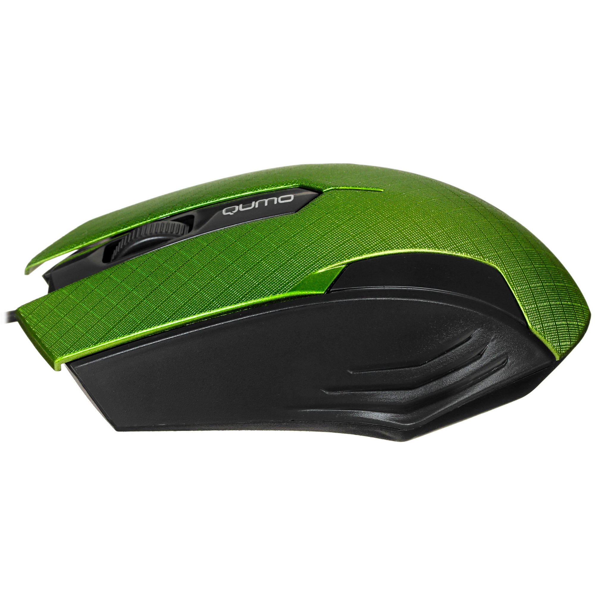Мышь проводная Qumo Office M14 зеленый, 1000 dpi, USB, кнопки - 3