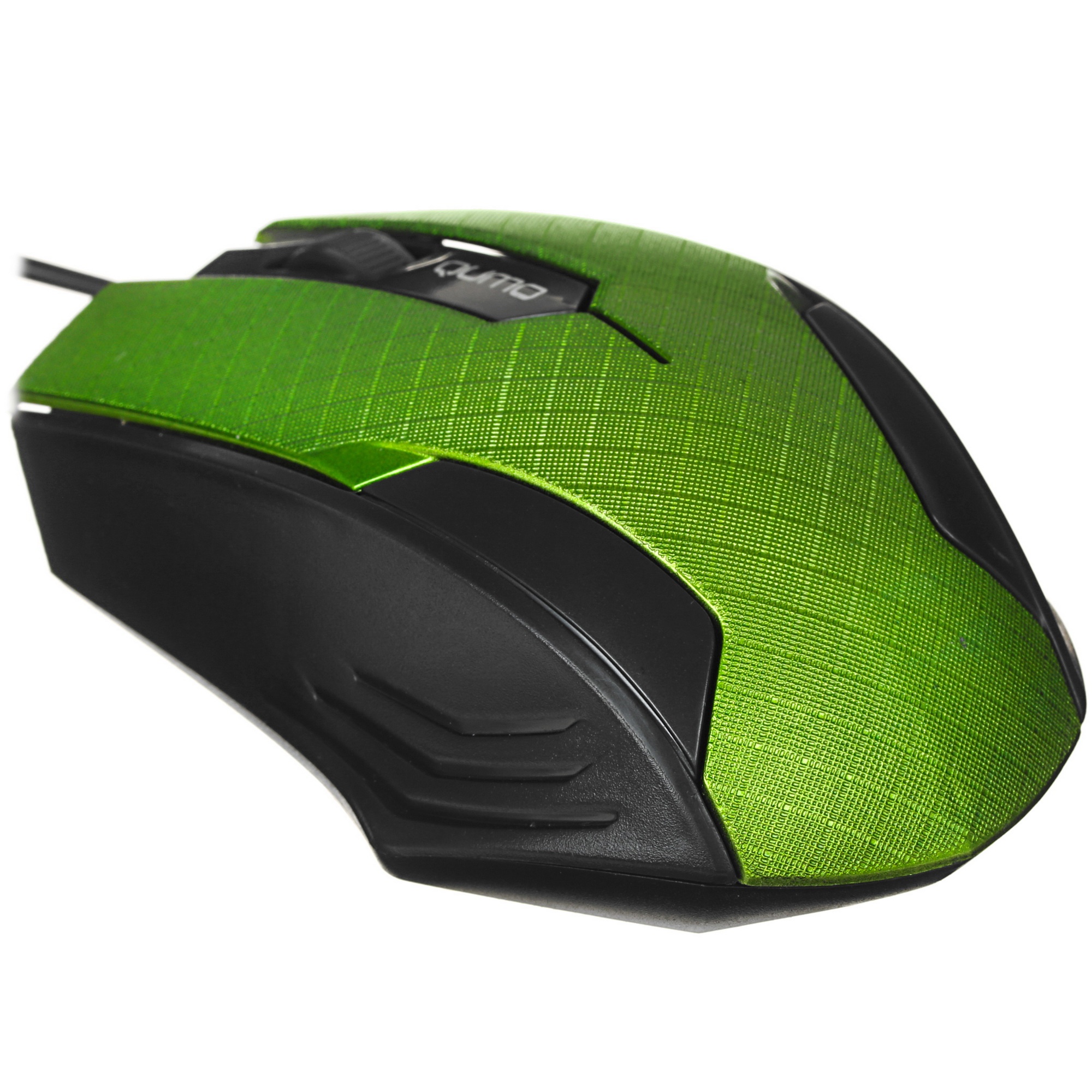 Мышь проводная Qumo Office M14 зеленый, 1000 dpi, USB, кнопки - 3