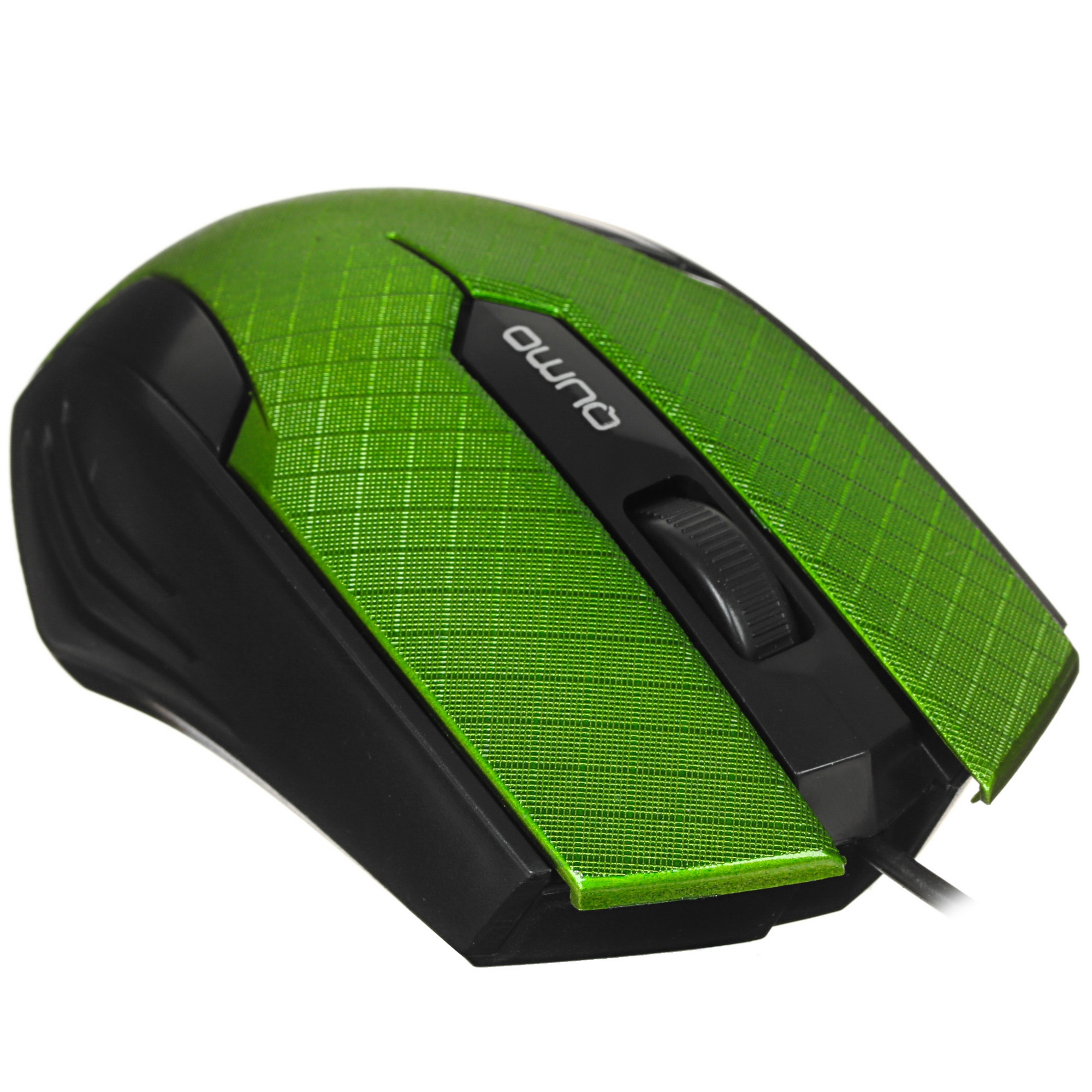 Мышь проводная Qumo Office M14 зеленый, 1000 dpi, USB, кнопки - 3