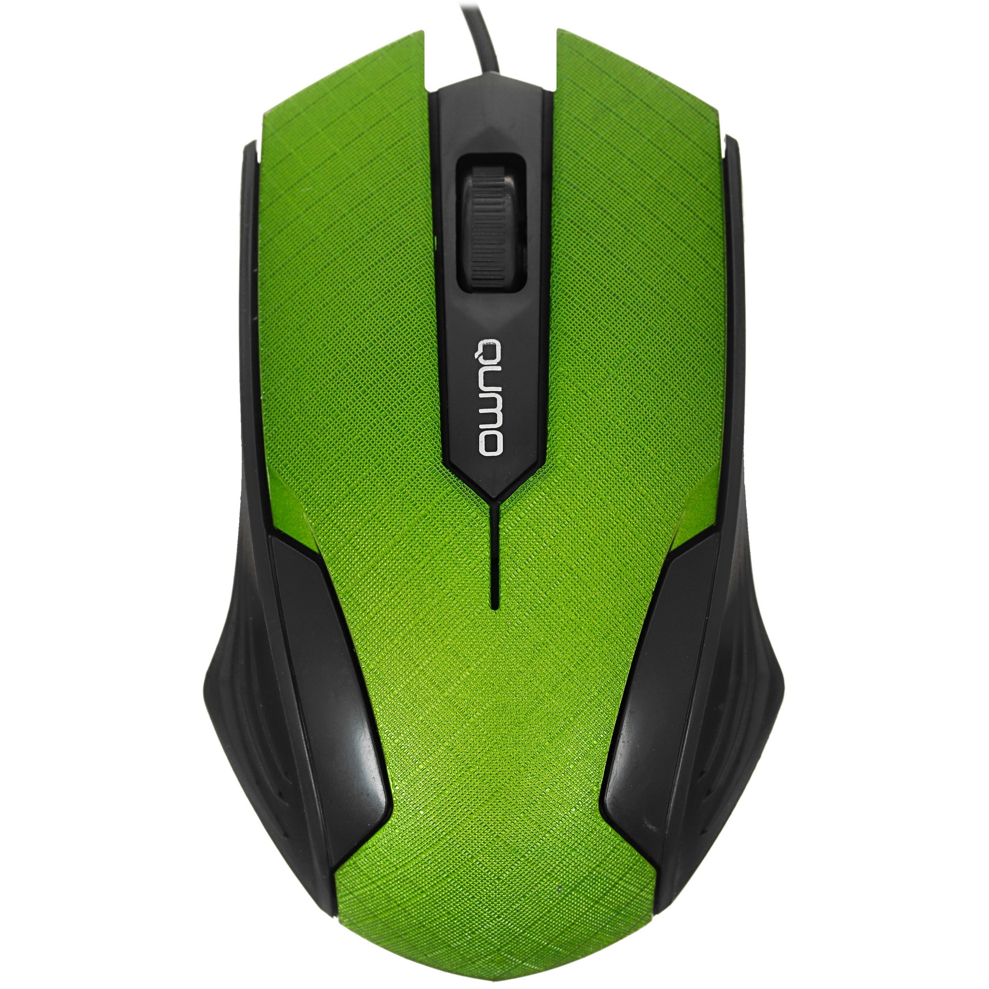Мышь проводная Qumo Office M14 зеленый, 1000 dpi, USB, кнопки - 3