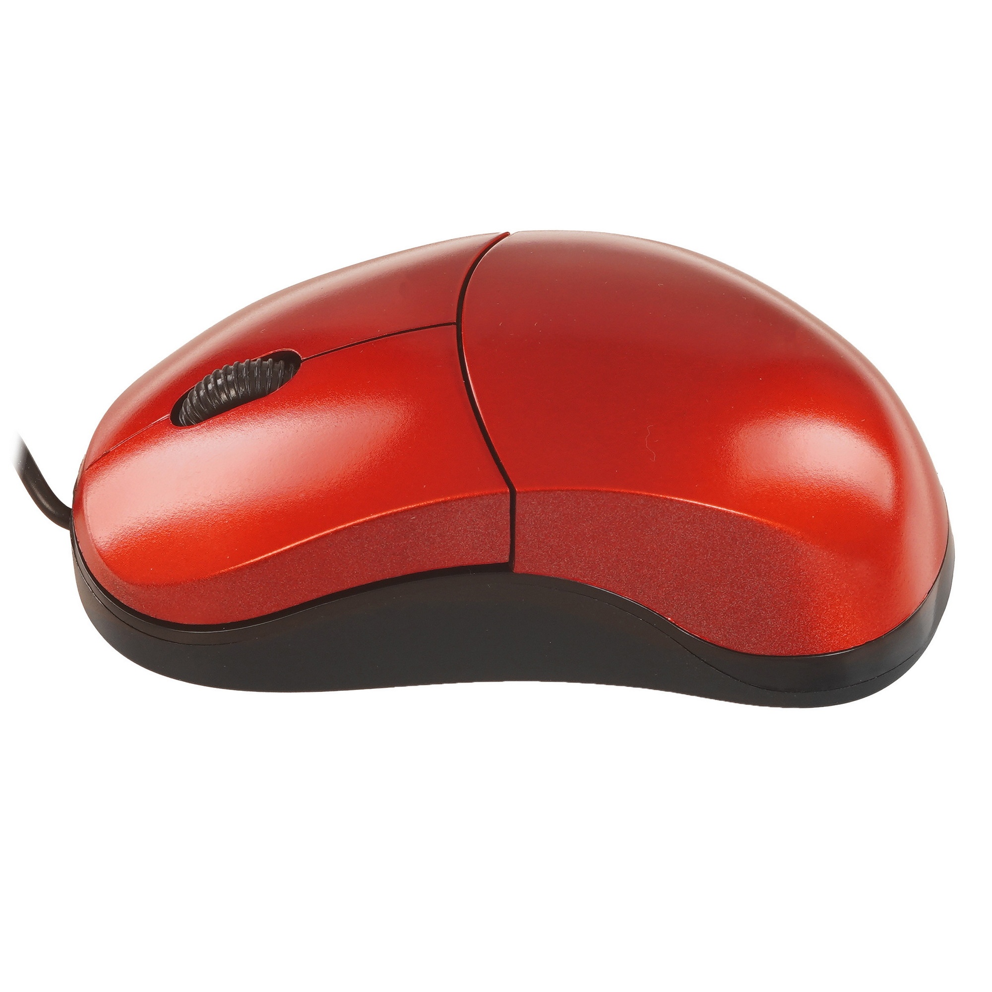 Мышь проводная Qumo Simple Office M92 красный, 1000 dpi, USB, кнопки - 3