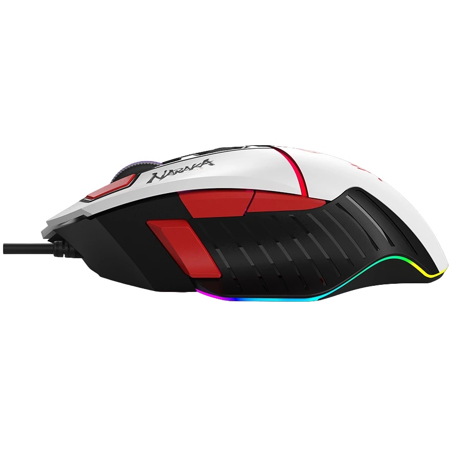 Мышь проводная A4Tech Bloody W95 Max Naraka белый/рисунок, оптическая, 12000 dpi, USB, кнопки - 6