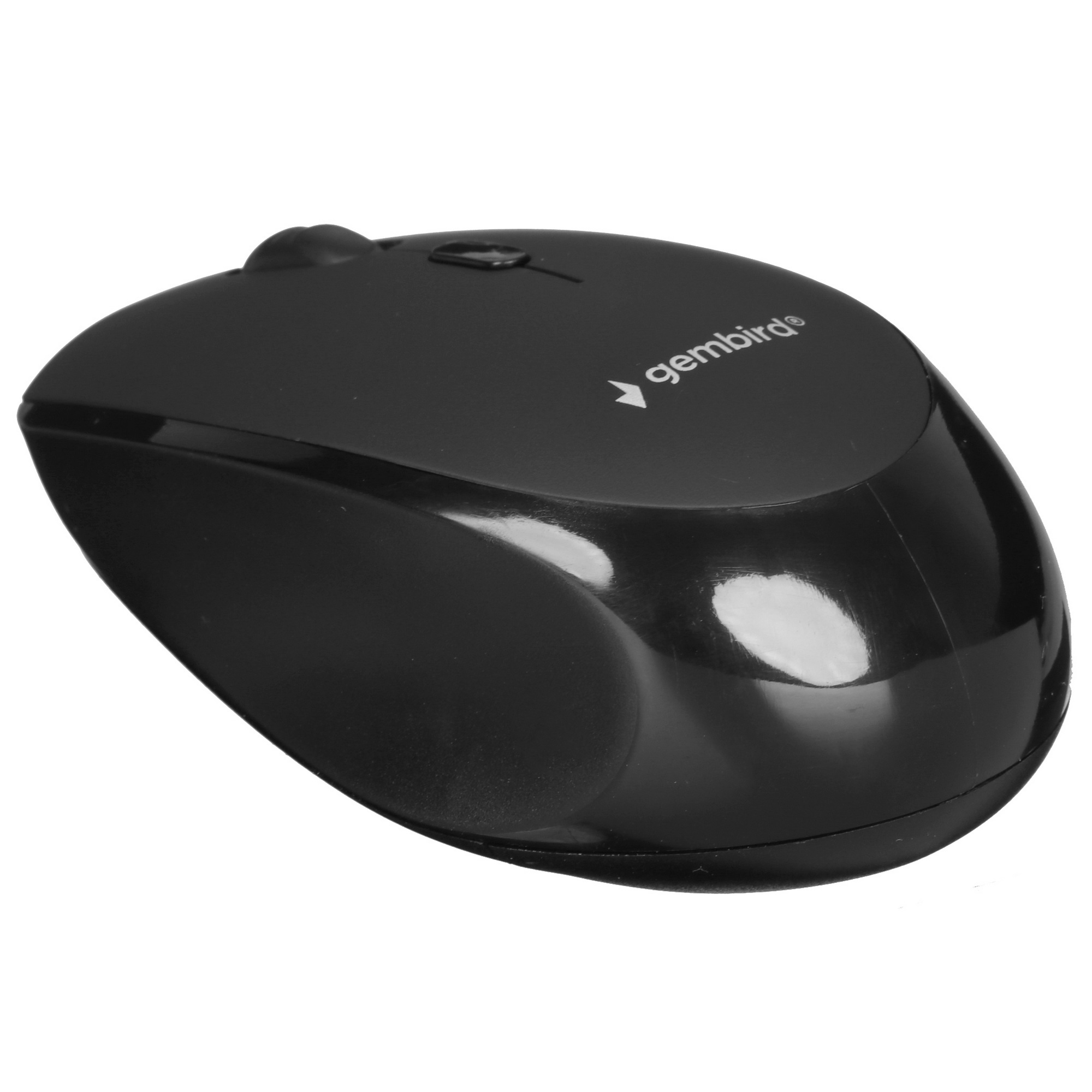 Мышь беспроводная Gembird MUSW-354 черный, 1600 dpi, радиоканал, USB, кнопки - 4