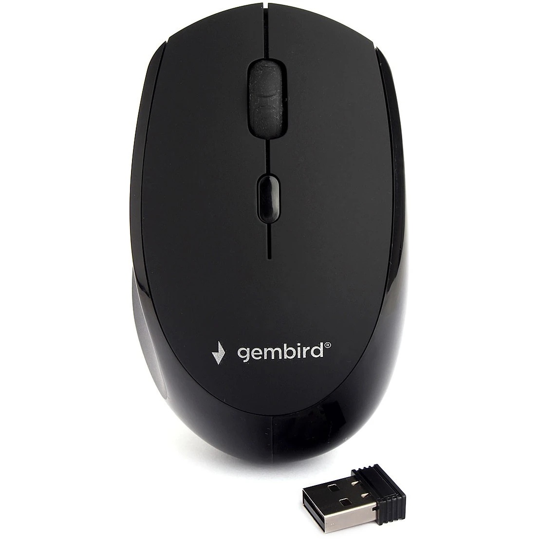 Мышь беспроводная Gembird MUSW-354 черный, 1600 dpi, радиоканал, USB, кнопки - 4