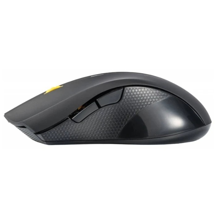 Мышь беспроводная Oklick 495MW черный/золотистый, 1600 dpi, радиоканал, USB, кнопки - 6