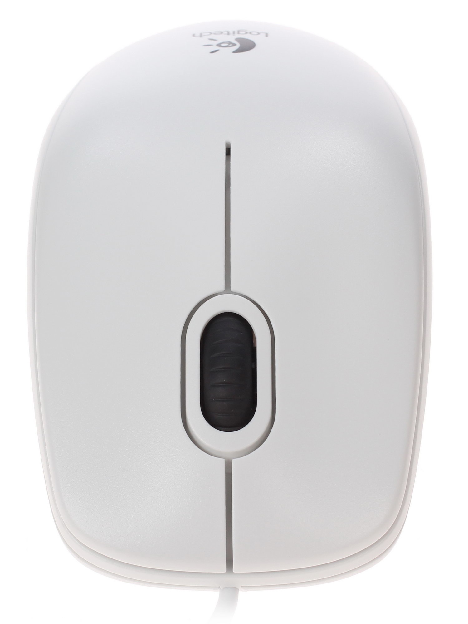 Мышь проводная Logitech B100 белый, 1000 dpi, USB, кнопки - 3