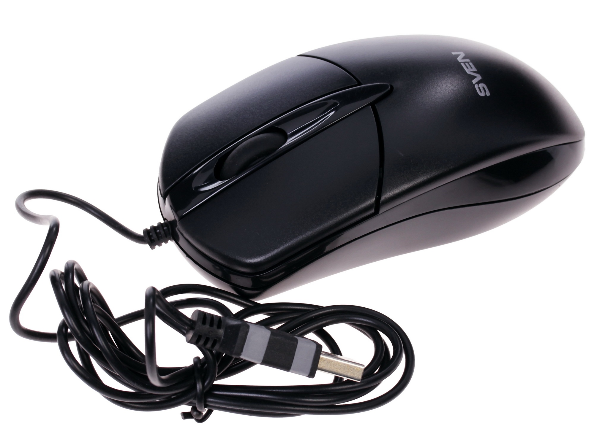 Мышь проводная SVEN RX-112 черный, 800 dpi, USB, кнопки - 3