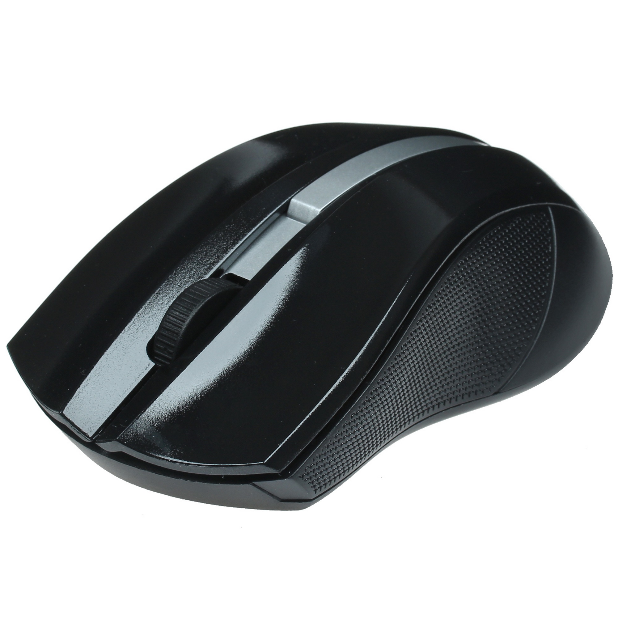 Мышь беспроводная Qumo Office M15 Style черный, 1000 dpi, радиоканал, USB, кнопки - 3