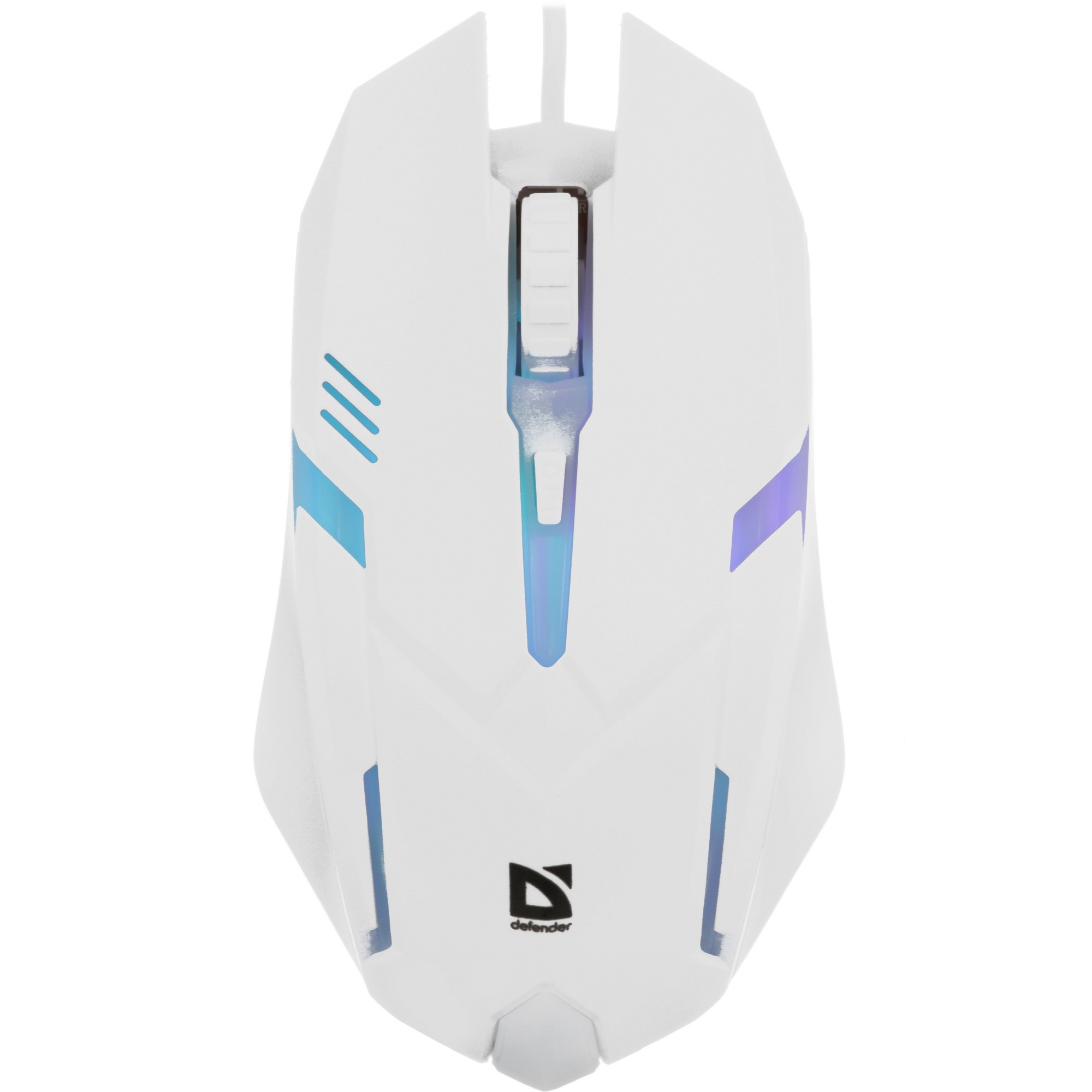Мышь проводная Defender Cyber MB-560L белый, 1200 dpi, USB, кнопки - 3