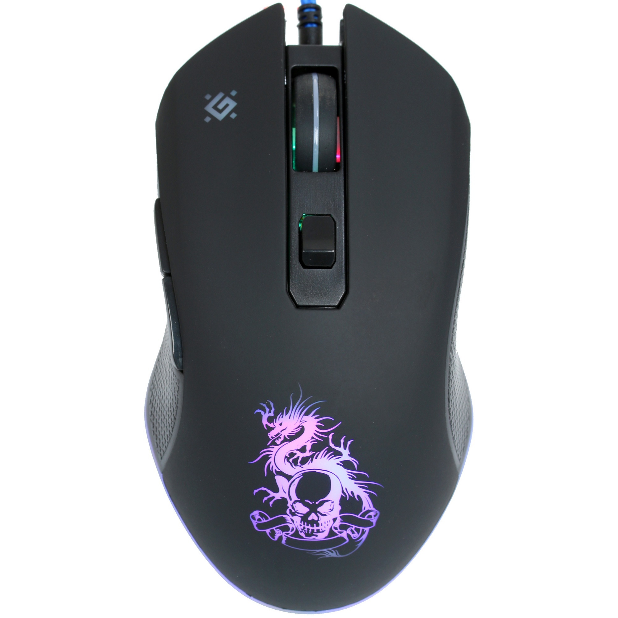 Мышь проводная Defender Sky Dragon GM-090L черный, 3200 dpi, USB, кнопки - 6
