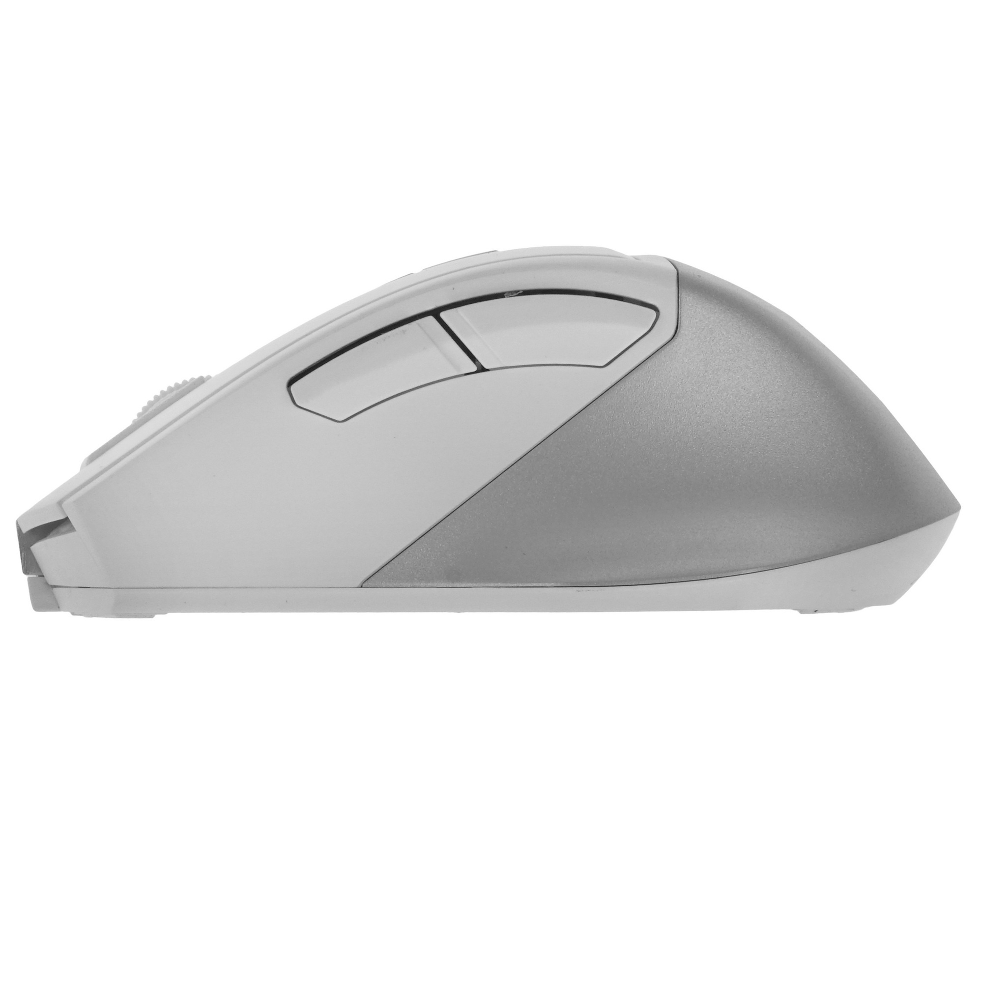 Мышь беспроводная A4Tech Fstyler FG45CS Air2 белый/серебристый, 2000 dpi, радиоканал, USB, кнопки -