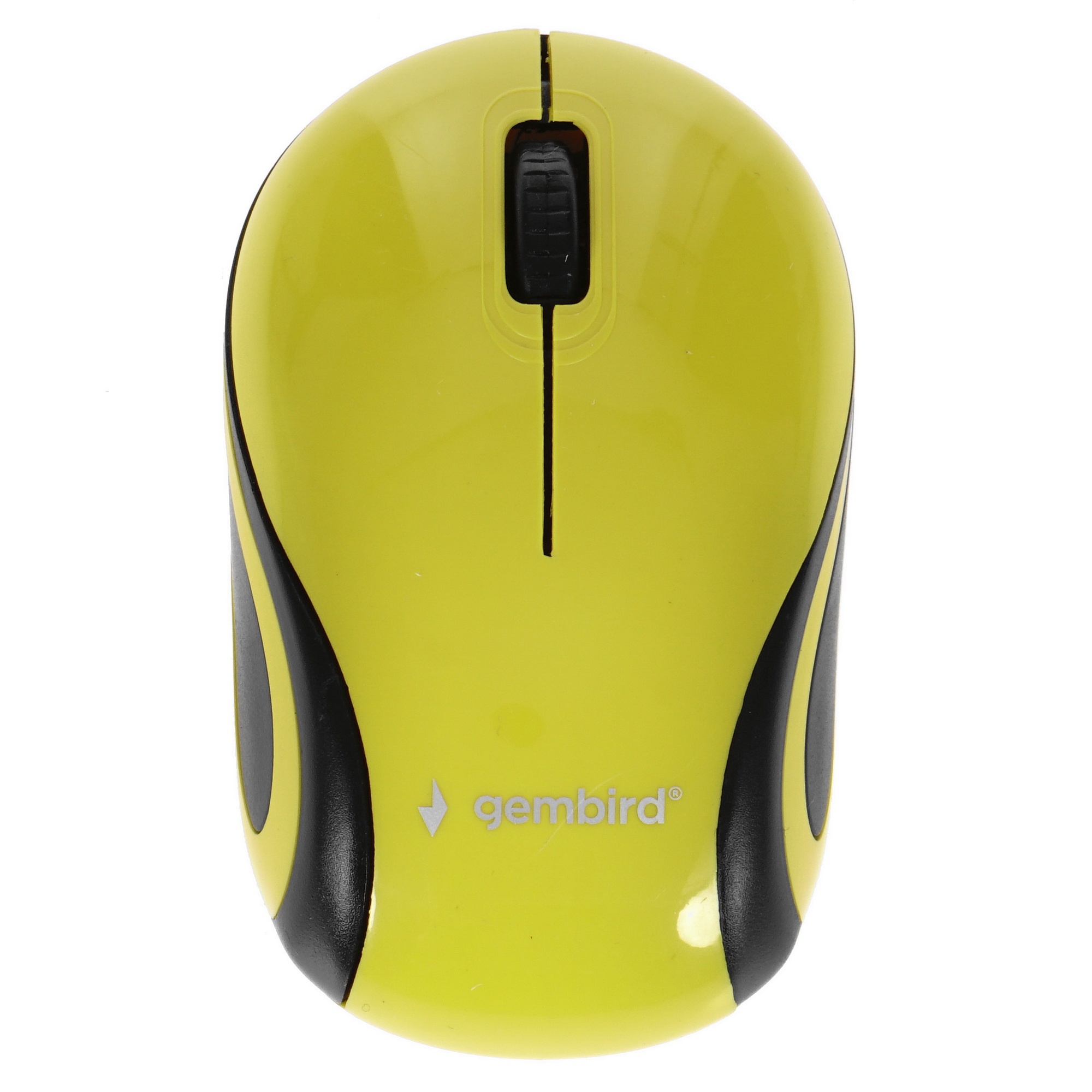 Мышь беспроводная Gembird MUSW-615 желтый, 1200 dpi, радиоканал, USB, кнопки - 3