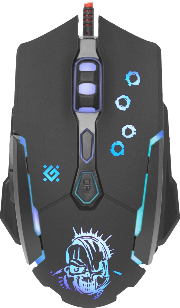 Мышь проводная Defender Killer GM-170L черный, 3200 dpi, USB, кнопки - 7