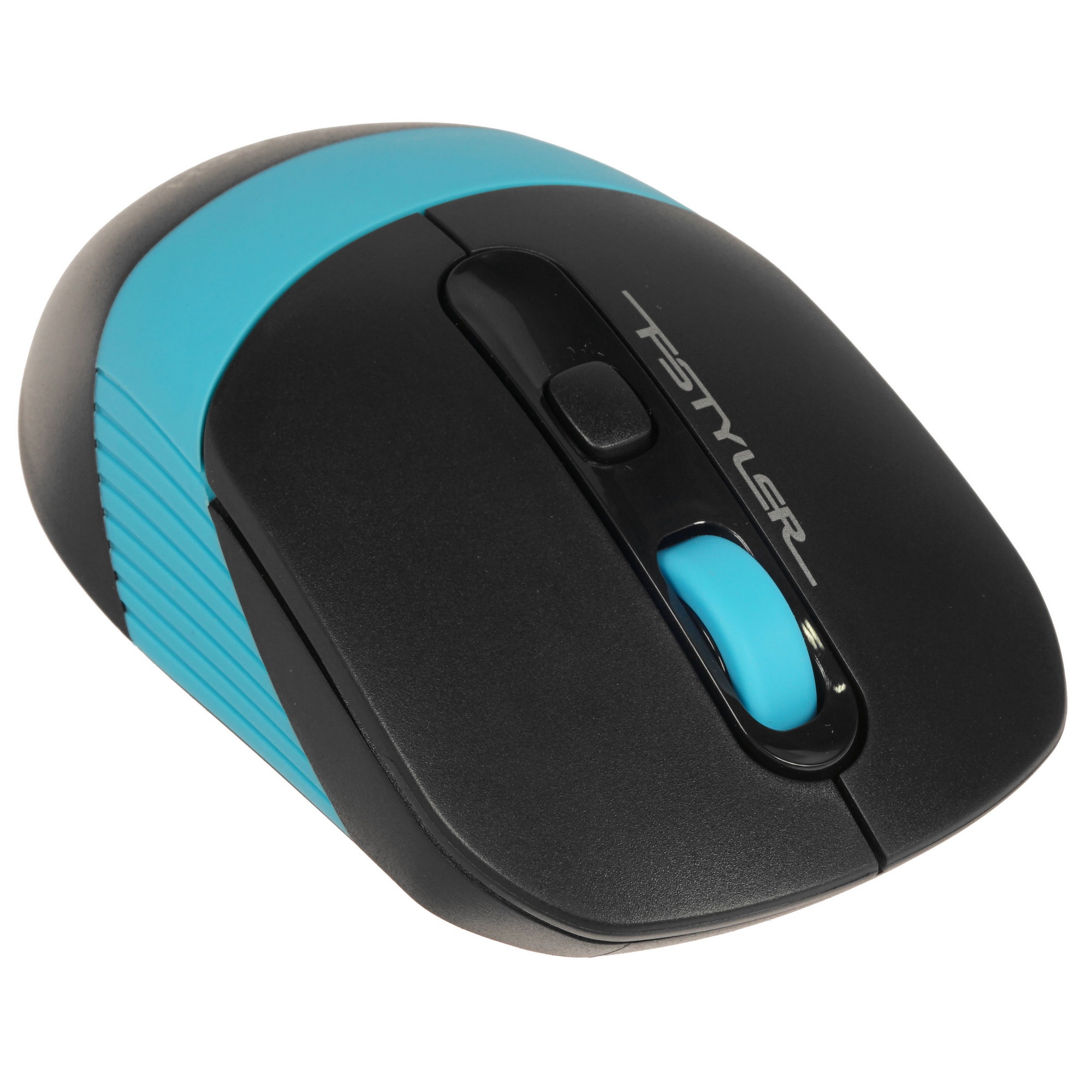 Мышь беспроводная A4Tech Fstyler FG10S черный/синий, 2000 dpi, радиоканал, USB, кнопки - 4