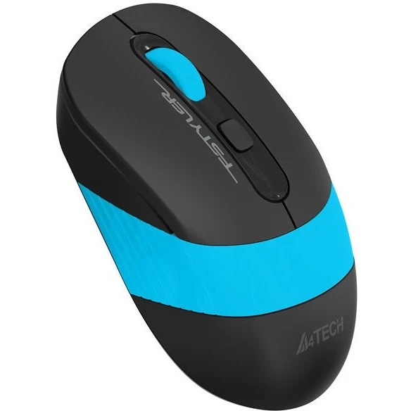Мышь беспроводная A4Tech Fstyler FG10S черный/синий, 2000 dpi, радиоканал, USB, кнопки - 4