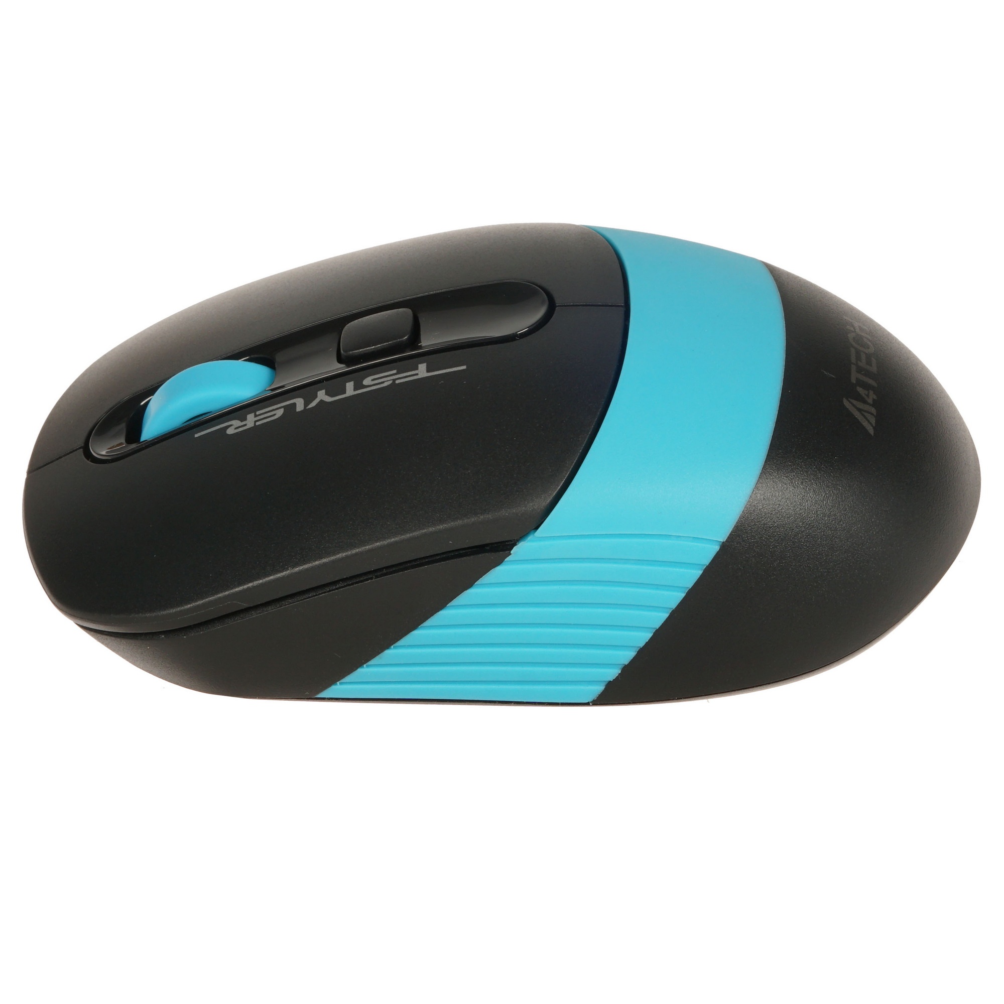 Мышь беспроводная A4Tech Fstyler FG10S черный/синий, 2000 dpi, радиоканал, USB, кнопки - 4