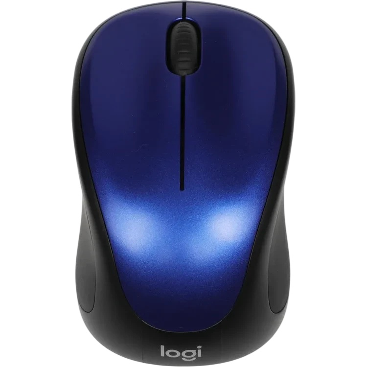 Мышь беспроводная Logitech M235 синий/черный, 1000 dpi, радиоканал, USB, кнопки - 3