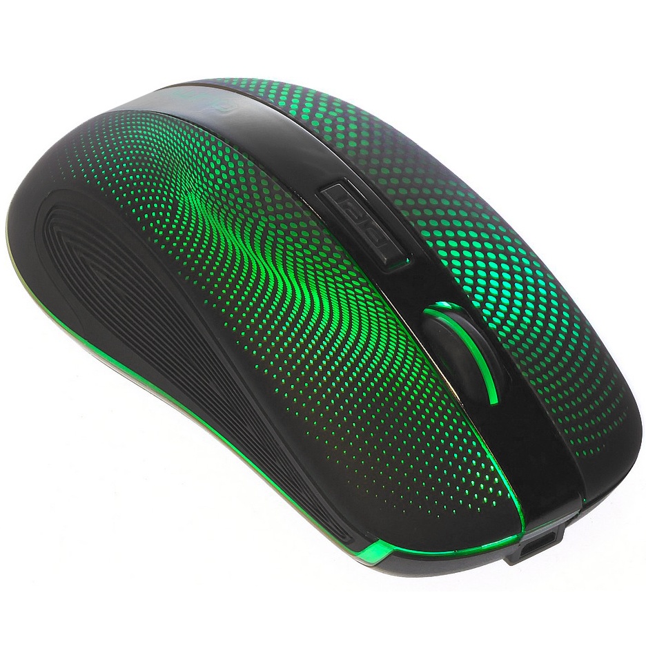 Мышь беспроводная Qumo Comfort M18 черный, 2400 dpi, радиоканал, USB, кнопки - 6