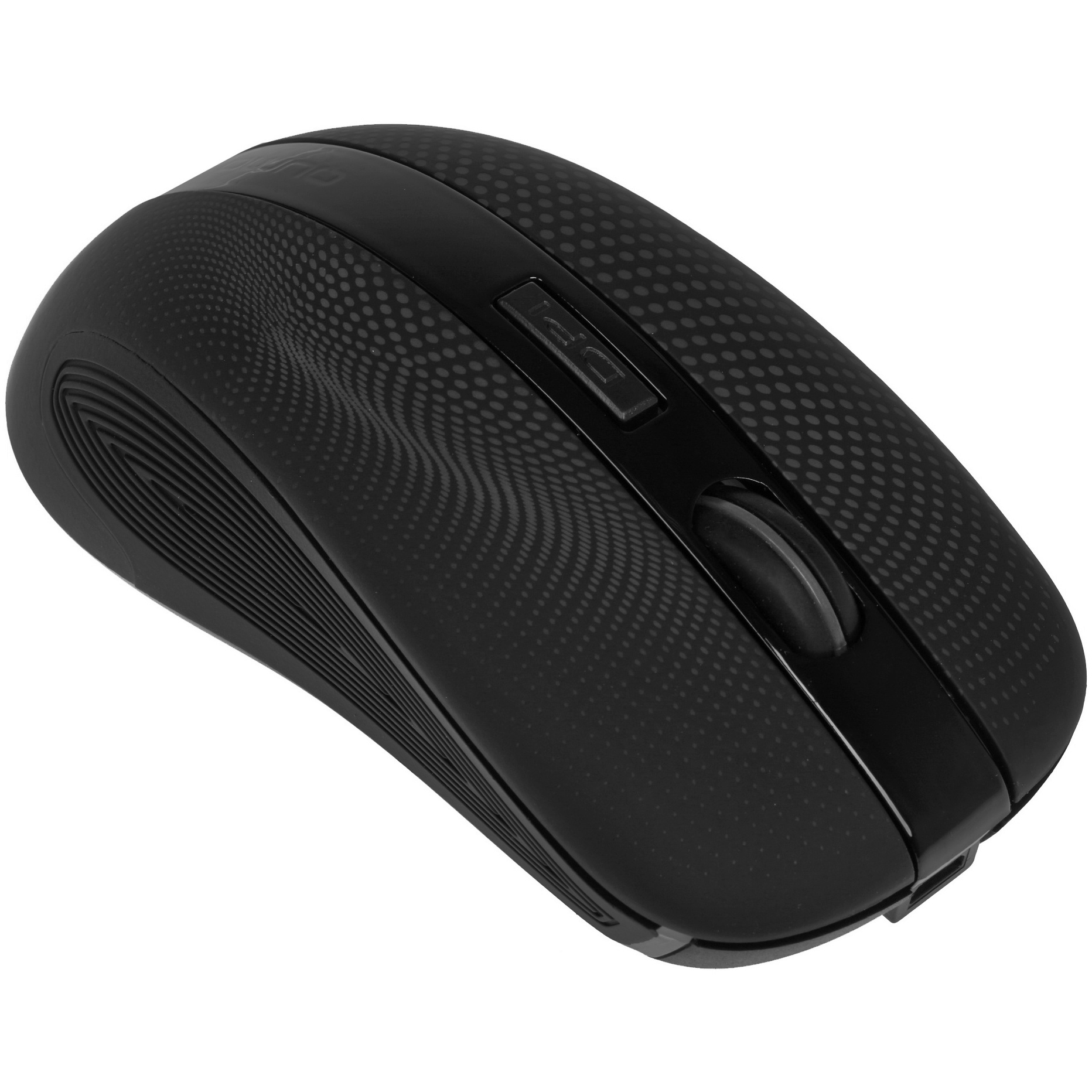 Мышь беспроводная Qumo Comfort M18 черный, 2400 dpi, радиоканал, USB, кнопки - 6