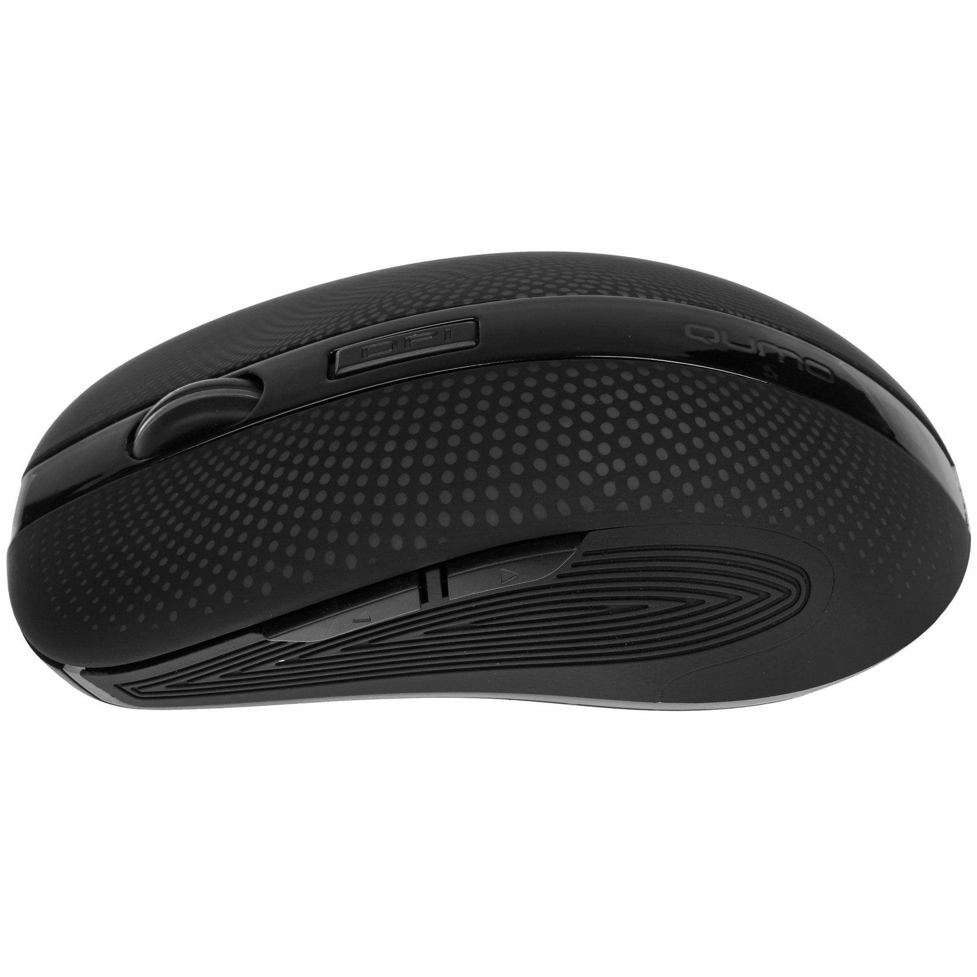 Мышь беспроводная Qumo Comfort M18 черный, 2400 dpi, радиоканал, USB, кнопки - 6