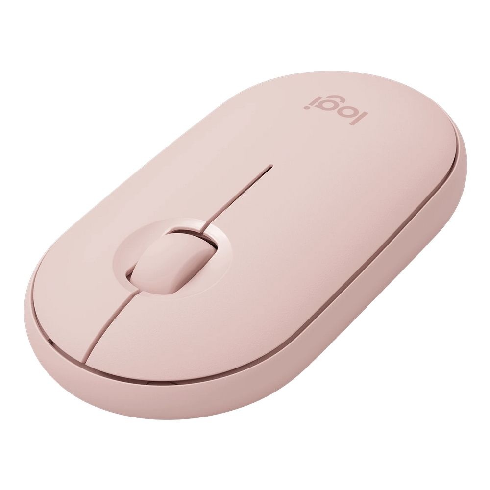 Мышь беспроводная Logitech M350 Pebble розовый (910-005575)