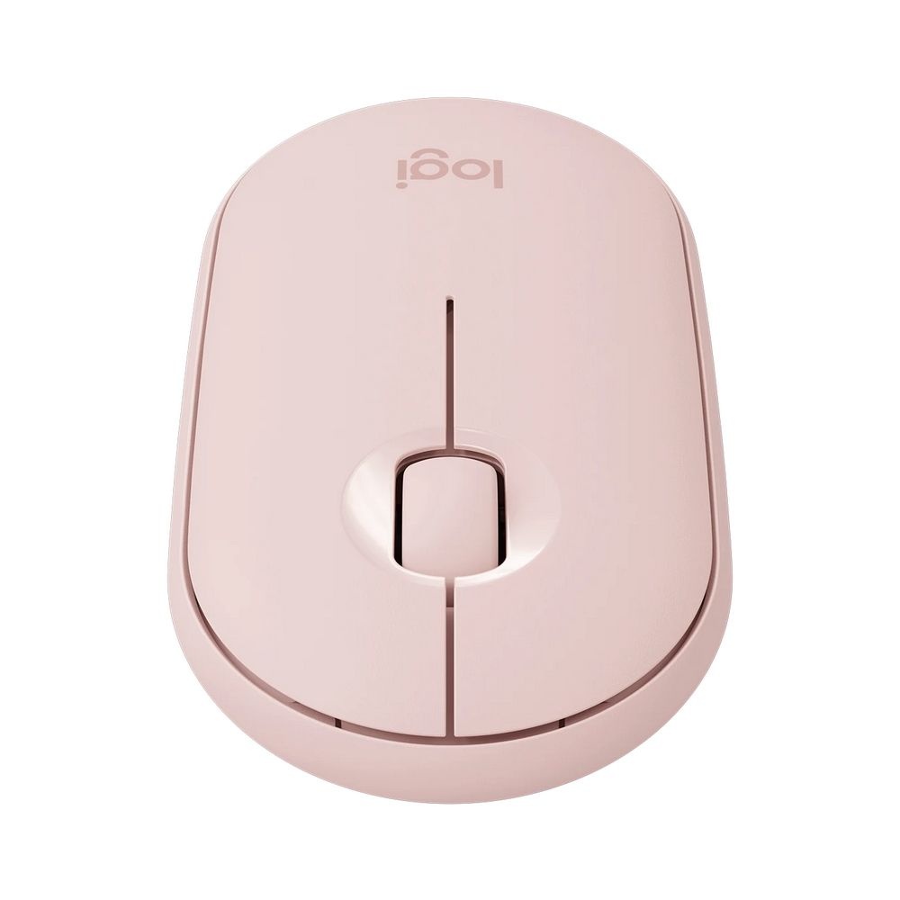 Мышь беспроводная Logitech M350 Pebble розовый (910-005575)