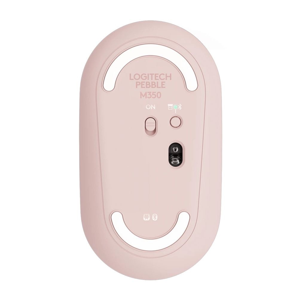 Мышь беспроводная Logitech M350 Pebble розовый (910-005575)