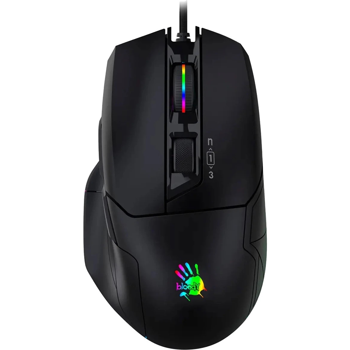 Мышь проводная A4Tech Bloody W70 Max черный, 10000 dpi, USB, кнопки - 9